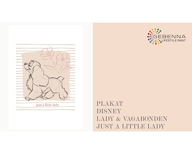 Plakat Disney Lady og Vagabonden Just a little Lady